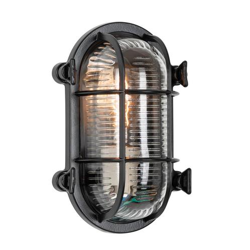 Buitenlamp Ks Nautic III Black plafondlamp / wandlamp, Tuin en Terras, Buitenverlichting, 50 tot 250 watt, Nieuw, Overige materialen