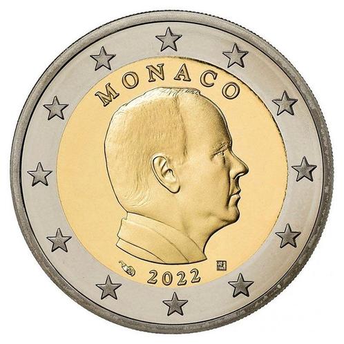Monaco 2 Euro 2022 UNC, Postzegels en Munten, Munten | Europa | Euromunten, Verzenden