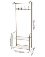 Metalen Kledingrek met Schoenenrek – Kapstok met Haken 57×30, Kleding | Dames, Verzenden, Nieuw