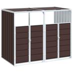 Containerberging voor 2 containers 144x81x113 cm staal bruin, Huis en Inrichting, Overige Huis en Inrichting, Verzenden, Nieuw