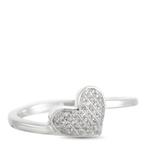 Ring - 14 karaat Witgoud, EXCLUSIEF 14K Wit Goud 0.09 ct, Nieuw