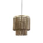 Light &amp; Living Hanglamp GULARO Ø45x43 cm – Bruin Hout &amp; Bron, Huis en Inrichting, Lampen | Hanglampen, Ophalen, Nieuw