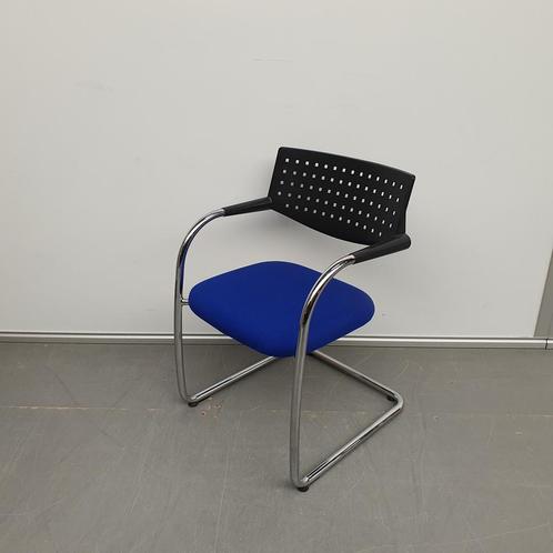 Vitra Visavis vergaderstoel - blauwe stof (alleen per set), Huis en Inrichting, Stoelen, Ophalen of Verzenden