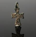 Byzantijns Brons Cross pendant (Zonder Minimumprijs)