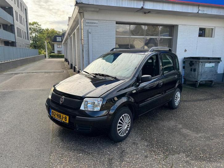Fiat Panda 1.1 2008 Zwart, Auto's, Fiat, Origineel Nederlands, Onderhoudsboekje, Te koop, Handgeschakeld, Hatchback, Zwart, Stof