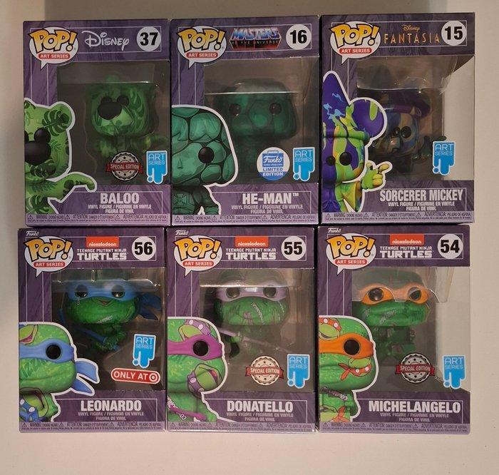Funko - Funko Pop Baloo; He-Man; Sorcerer Mickey; Leonardo;, Antiek en Kunst, Antiek | Speelgoed