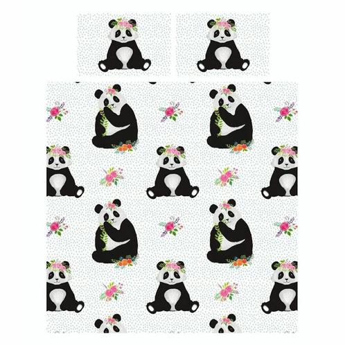 Studio Art dekbedovertrek Panda's - blended katoen, Kinderen en Baby's, Kinderkamer | Beddengoed, Nieuw, Verzenden