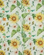 Canvas Katoen Sunflowers, Hobby en Vrije tijd, Stoffen en Lappen, Nieuw, Overige kleuren