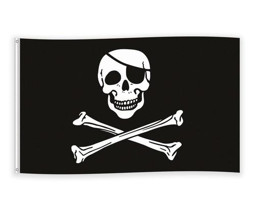 Piratenvlag 152x91cm, Kleding | Dames, Carnavalskleding en Feestkleding, Nieuw, Ophalen of Verzenden