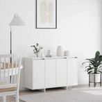 vidaXL Dressoir Wit 120 x 41 x 75 cm Bewerkt hout, Huis en Inrichting, Kasten | Dressoirs, Verzenden, Nieuw, Overige houtsoorten