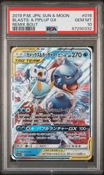 Blastoise & Piplup GX (sm11a 016) PSA 10, Hobby en Vrije tijd, Verzamelkaartspellen | Pokémon, Ophalen of Verzenden, Nieuw