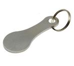 Winkelwagenmunt  Boodschappenmunt  Sleutelhanger  Zilver, Verzenden, Nieuw