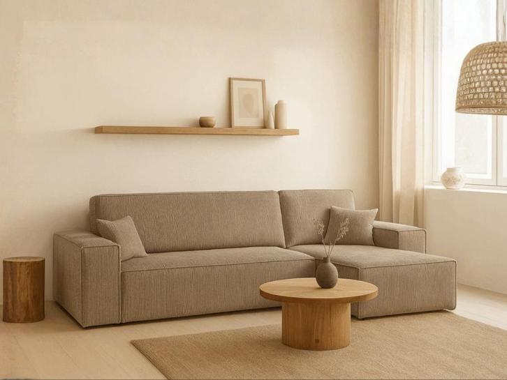 Slaapbank Eefje Taupe - 3 zits met opbergruimte, Huis en Inrichting, Slaapkamer | Slaapbanken, Overige kleuren, Verzenden