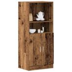 vidaXL Keukenkast 57x41,5x131,5 cm bewerkt hout oud, Huis en Inrichting, Keuken | Keukenelementen, Verzenden, Nieuw, Bruin