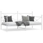 vidaXL Slaapbank zonder matras 107x203 cm staal wit, Verzenden, Nieuw, Wit, Metaal
