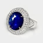 Zonder Minimumprijs - Ring - 18 karaat Witgoud, Lotus 7,17ct, Nieuw