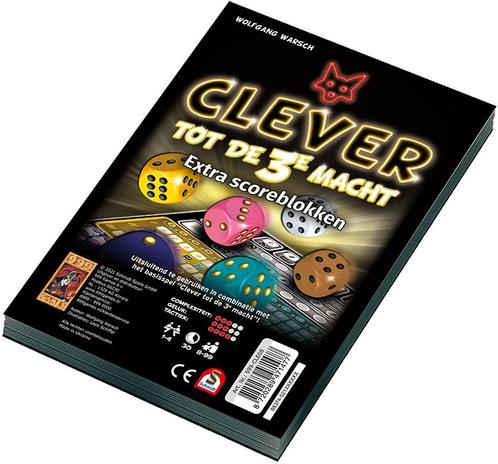 Clever tot de 3e macht - Scoreblok (2 stuks) | 999 Games -, Hobby en Vrije tijd, Gezelschapsspellen | Bordspellen, Nieuw, Verzenden