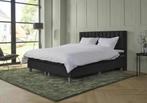 ACTIE! Boxspring Corsica 140 200 Zwart, Huis en Inrichting, Verzenden, Zwart, Nieuw, 140 cm