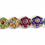 Zonder Minimumprijs - Armband Zilver Gemengde edelstenen, Sieraden, Tassen en Uiterlijk, Armbanden, Nieuw
