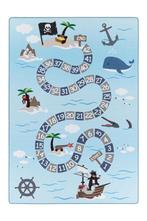 Kindervloerkleed | Play | Piraat | Blauw | 100x150 cm, Verzenden, Nieuw