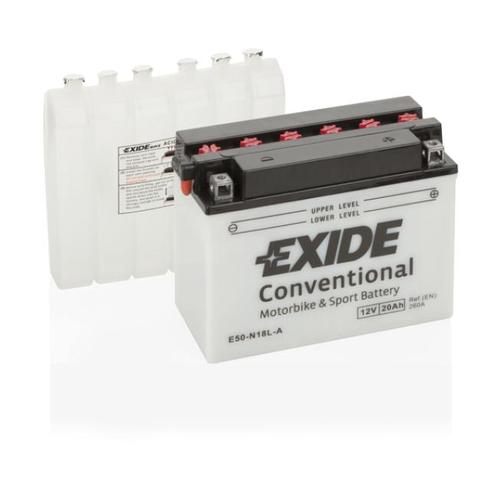 Exide Conventional 12V accu | E50-N18L-A | 12V 20Ah, Auto-onderdelen, Accu's en Toebehoren, Ophalen of Verzenden