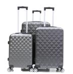Traveleo - kofferset 3 delig - Reiskoffers - Yaqoot - Zilver