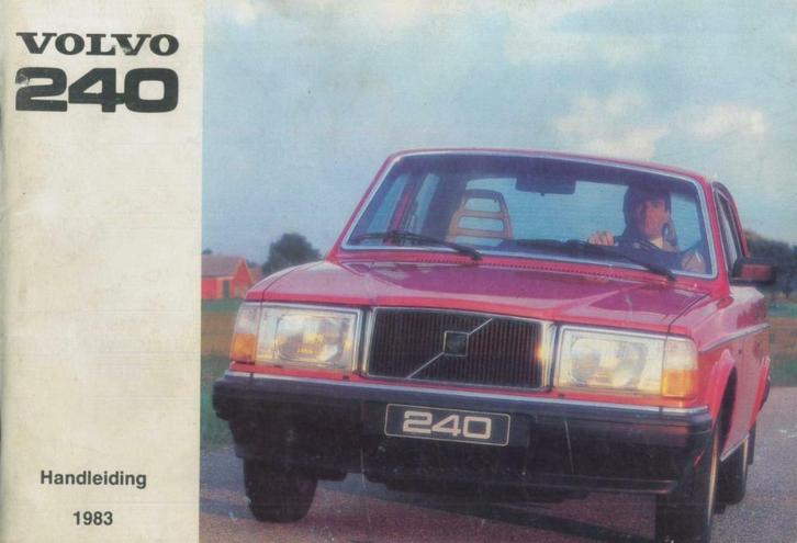 1983 Volvo 240 Instructieboekje Nederlandstalig, Auto diversen, Handleidingen en Instructieboekjes, Verzenden