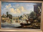 Evaristo Brandi (XX) - Antique Landscape of Florence, Antiek en Kunst