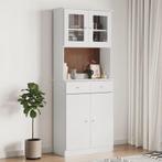 vidaXL buffetkast ALTA 77x35x188 cm massief grenenhout wit, Verzenden, Nieuw, 50 tot 100 cm, Minder dan 100 cm