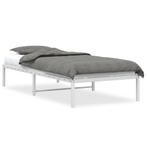 Metaal Bedframe 90x200 | Laatste Stuk!, Huis en Inrichting, Slaapkamer | Bedden, 90 cm, Eenpersoons, Wit, Klassiek, elegant en tijdloos