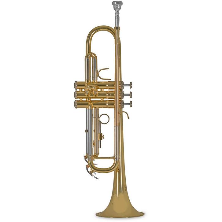 Vincent Bach TR655 Bb trompet 124 mm (gelakt) met tas, Muziek en Instrumenten, Blaasinstrumenten | Trompetten, Verzenden