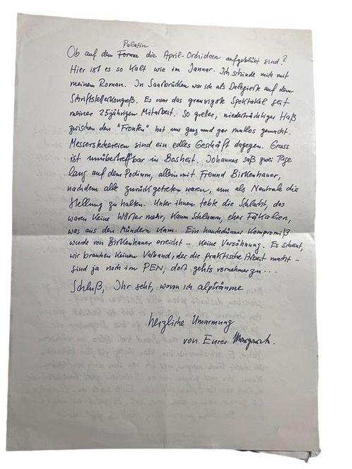 Signed, Margarete Hannsmann - Brief, mit 2 Büchern, Du bist, Antiek en Kunst, Antiek | Boeken en Bijbels