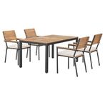 Tuinset / Eetset Rhodos - Acaciahout - 5-delig, Tuin en Terras, Verzenden, Nieuw