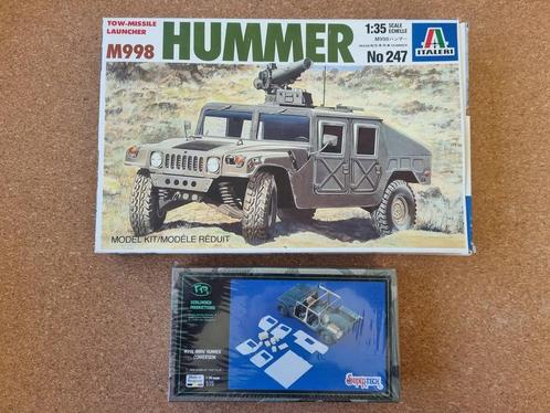 Italeri 247 TOW Missile Launcher M998 HUMMER 1:35 + Velinden, Hobby en Vrije tijd, Modelbouw | Auto's en Voertuigen, Italeri, Verzenden
