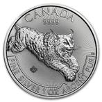 Canadian Predators - Lynx 1 oz 2017 (1.000.000 oplage), Zilver, Losse munt, Verzenden, Noord-Amerika