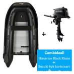 Combideal - Nimarine Black Rhino + Suzuki 6pk kortstaart, Watersport en Boten, Rubberboten, Ophalen of Verzenden, Nieuw