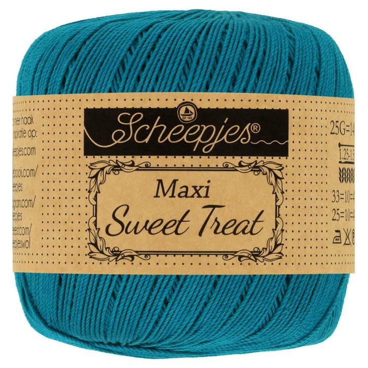 Scheepjes Maxi Sweet Treat - 400 Petrol Blue, Hobby en Vrije tijd, Breien en Haken, Breien of Haken, Nieuw, Wol of Garen, Ophalen of Verzenden