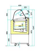 CombiSteel Schepijsvitrine Fiji 383L | 14x 5L | 1354x630x124, Ophalen of Verzenden, Nieuw