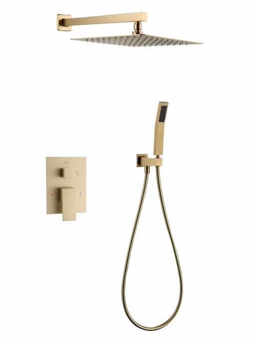 SALE - Rabbo - Goud - Doucheset inbouw -, Doe-het-zelf en Verbouw, Sanitair, Nieuw, Ophalen of Verzenden