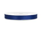 Satijn Lint Donkerblauw 6mm 25m, Verzenden, Nieuw