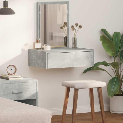 vidaXL Plafondtafel met lade Grijs 60 x 40 x 70 cm Bewerkt, Huis en Inrichting, Tafels | Kaptafels, Nieuw, Verzenden