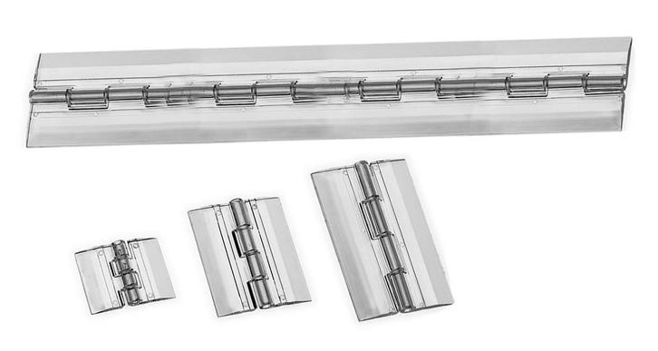 Set van 10 plastic scharnieren, transparant, 100x42 mm, Doe-het-zelf en Verbouw, Gereedschap | Handgereedschap, Nieuw, Ophalen of Verzenden