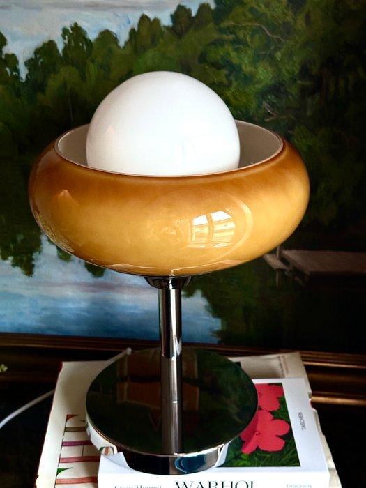 Tafellamp - Glas - Egg Tart in stijl uit de jaren 1970, Antiek en Kunst, Antiek | Lampen