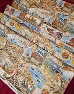 Historisch cartografisch textiel De koninkrijken van