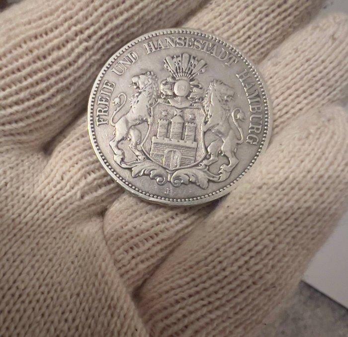 Duitsland, keizerrijk 5 Mark 1876 J (Zonder Minimumprijs), Postzegels en Munten, Munten | Europa | Niet-Euromunten