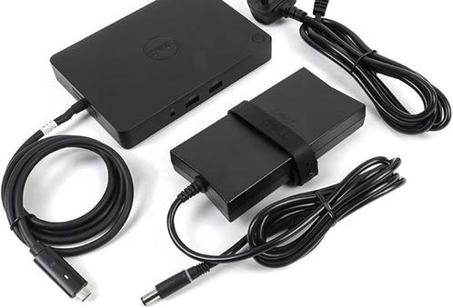 DELL WD15 DOCKING STATION Thunderbolt USB-C 4K 130w adapter, Computers en Software, Dockingstations, Zo goed als nieuw