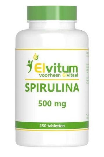Spirulina 500 mg 250 tabletten Elvitaal