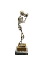 Beeld, Large Bronze Skeleton with Skull - 32 cm - Brons,
