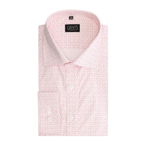 GENTS - Print bloemetje roze - L 41/42, Kleding | Heren, Overhemden, Verzenden