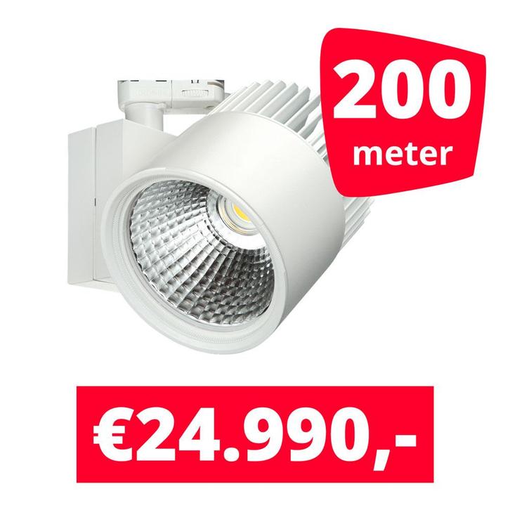 LED Railverlichting Concentra Wit 3000K 200 spots + 200M, Zakelijke goederen, Kantoor en Winkelinrichting | Winkel en Inventaris